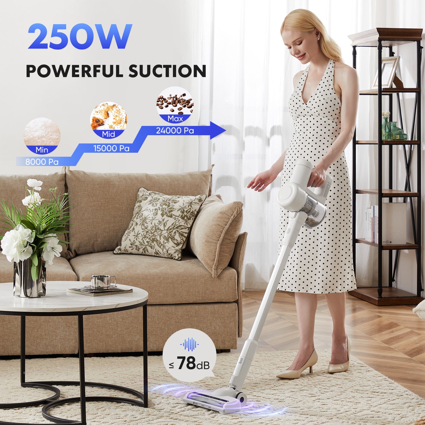 Cordless Wireless Vacuum Cleaner, Electric Charging Vacuum Cleaner