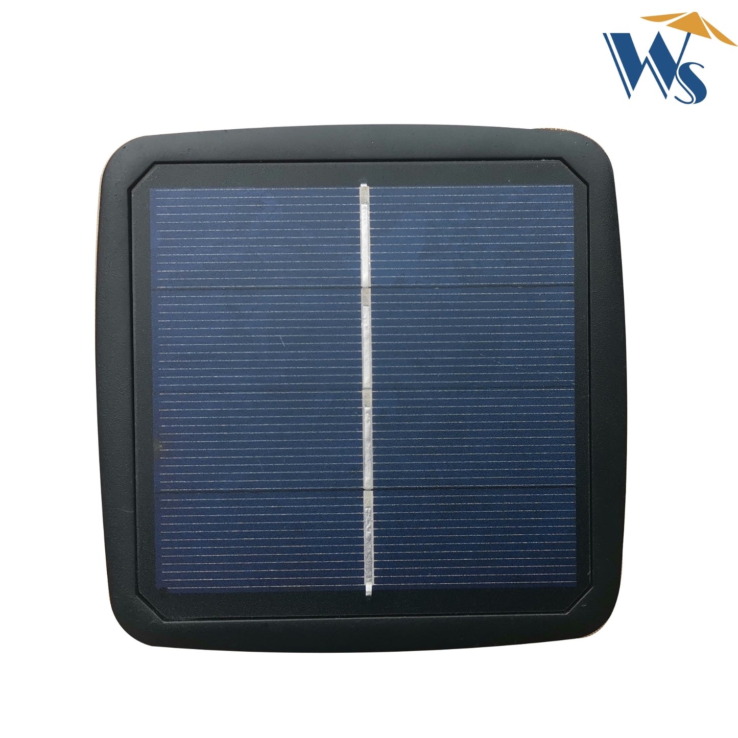 10x6.5ft Rectangular Patio Solar LED Umbrella With Crank And Push Button Tilt