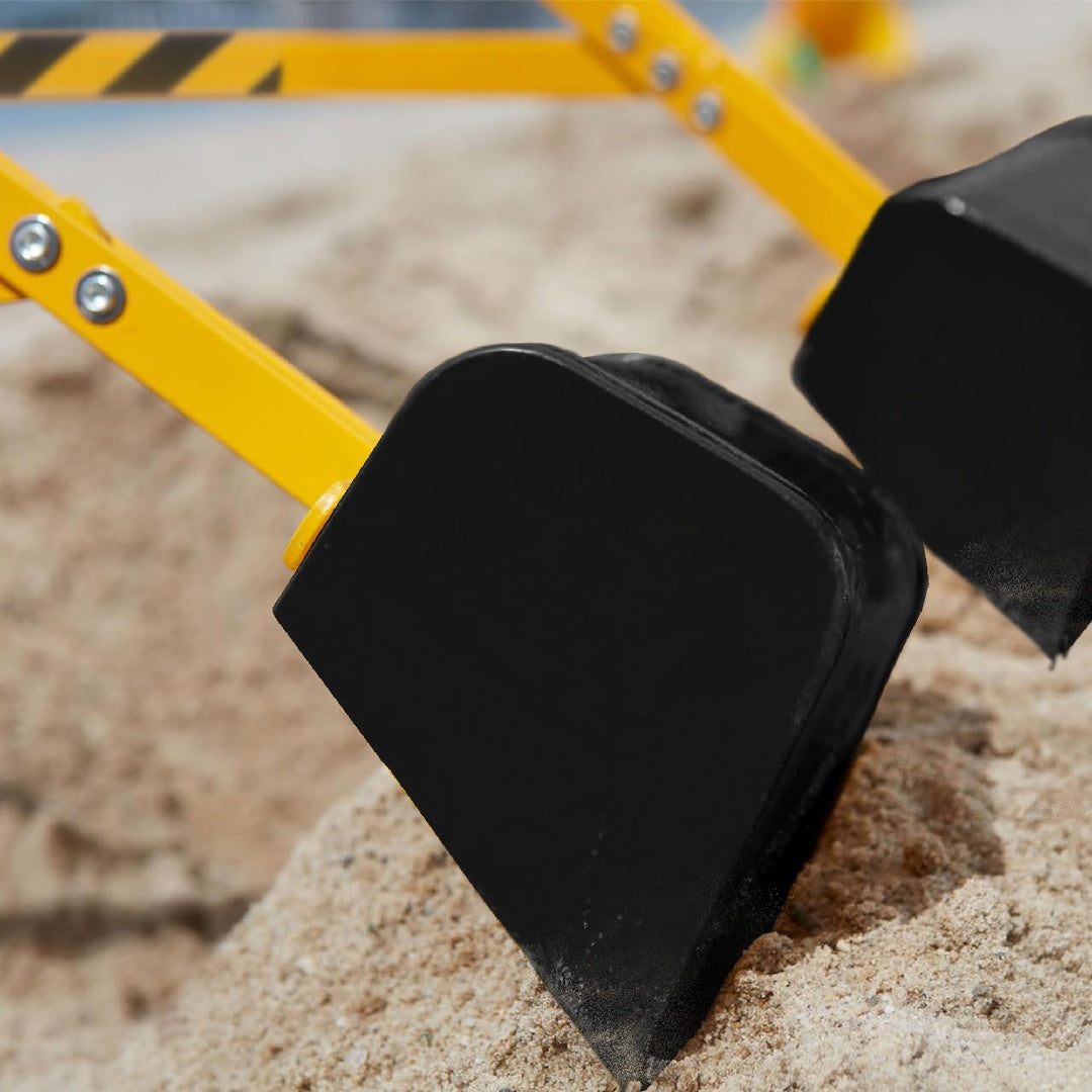 Only Supports Self Pickup  Kids Excavator Ride On Toys, Beach Toys Outdoor Sandbox Toy Excavator, Steel Excavator Crane Rotates 360 Degrees With Stable Base- Yellow