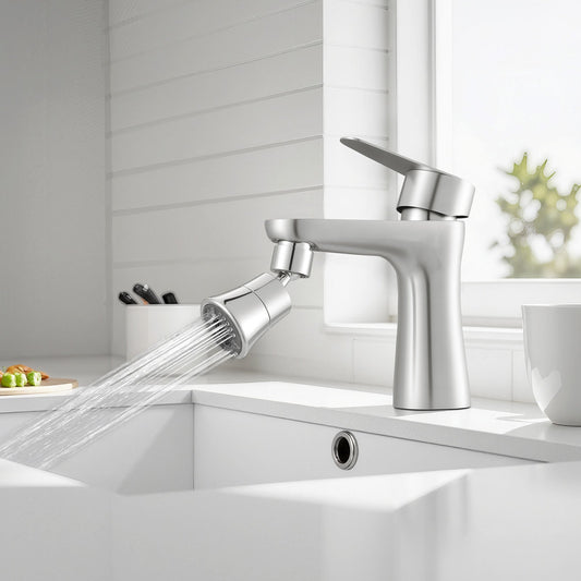 Faucet Aerator Swivel Kitchen Sink Aerator 5-Flow Sprayer Brass Adapter