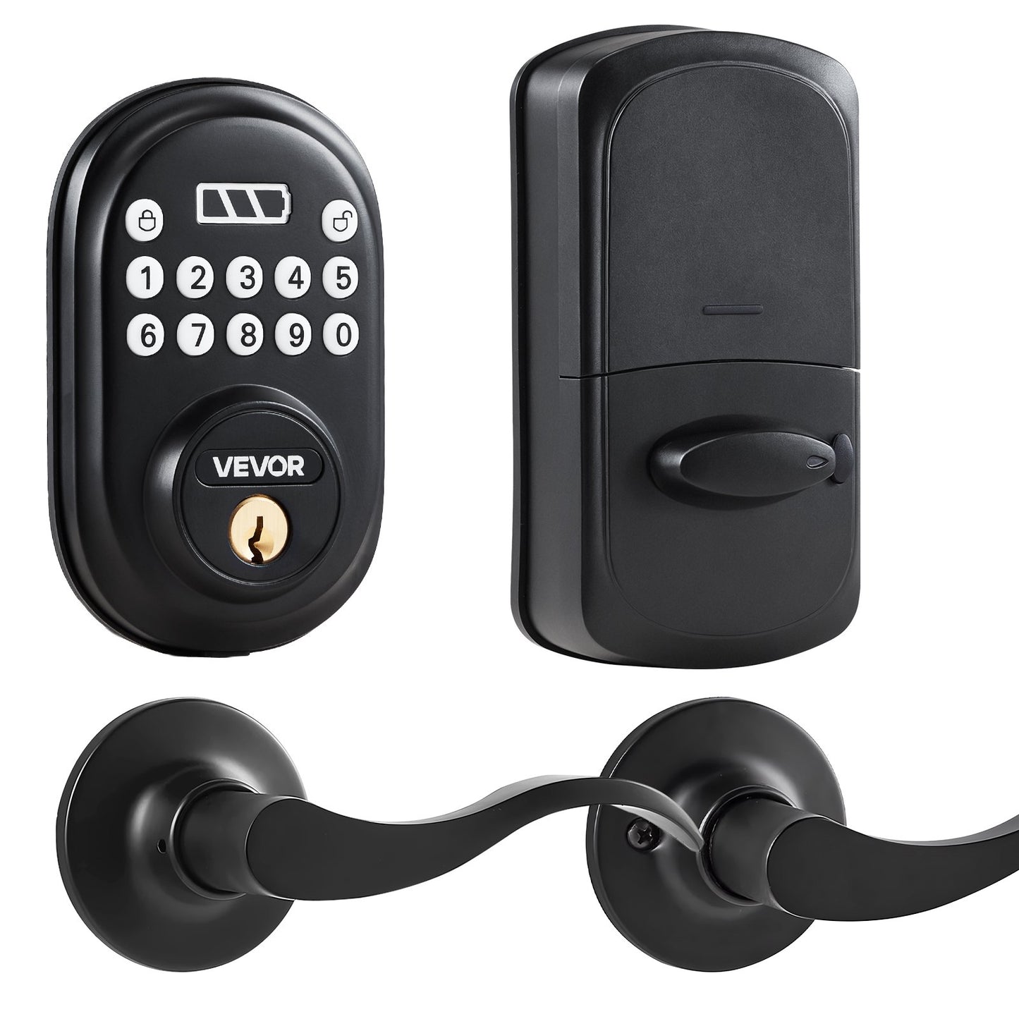Keyless Entry Door Lock With Handle Electronic Door Lock Password And Key