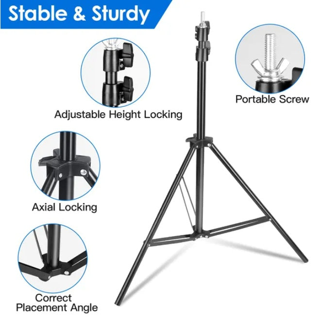 Adjustable Photography Stand With 6 Spring Clip Sandbags And A Handbag