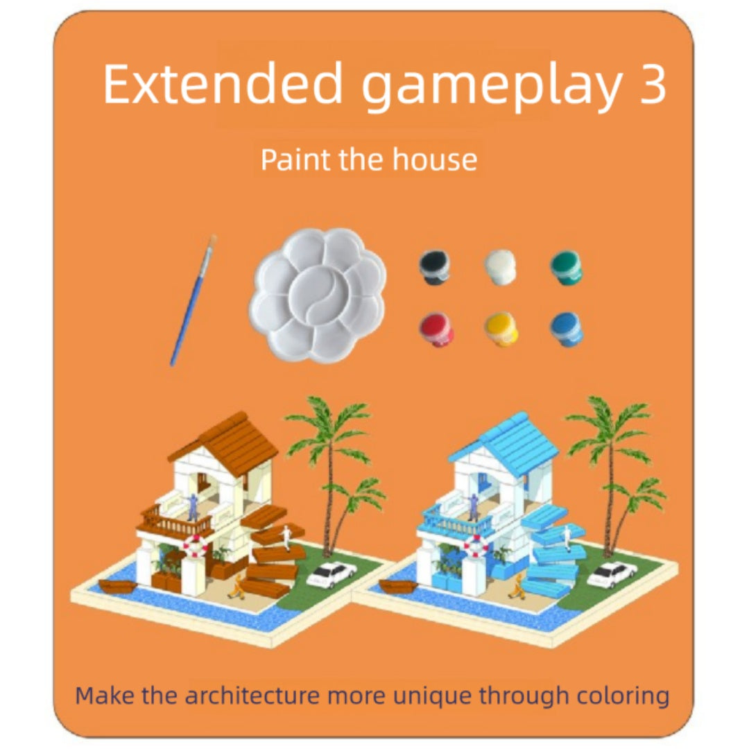 Children's Education Toys, Family Villas, Festival Gift Boxes, Creative Building Blocks, Building Blocks Set