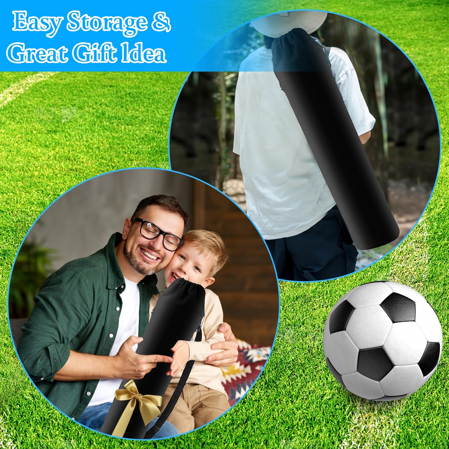 Football Training Mat For Kids & Teens - 24x36 Inch Soccer Agility Footwork Trainer With Step Over, 360 Turn & Dribbling Paths - Indoor Skills Equipment For Youth Players