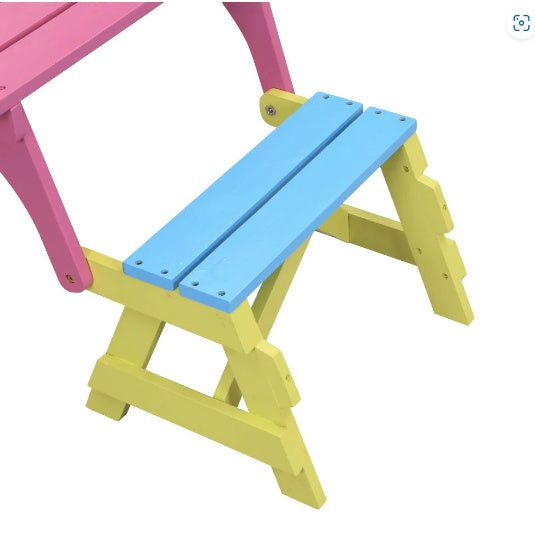 KID'S MULTI-FUNCTIONAL ARM CHAIR,TABLE 2 BENCHES