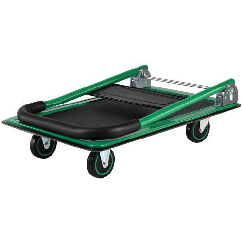 Mobile Platform Trolley Home Large Foldable Cart Cart Cart 330 Lb Capacity Heavy Duty Saving Space-Saving Foldable Swivel Pusher Flat Bed Car Unavailable Platforms- Welfel , Temu