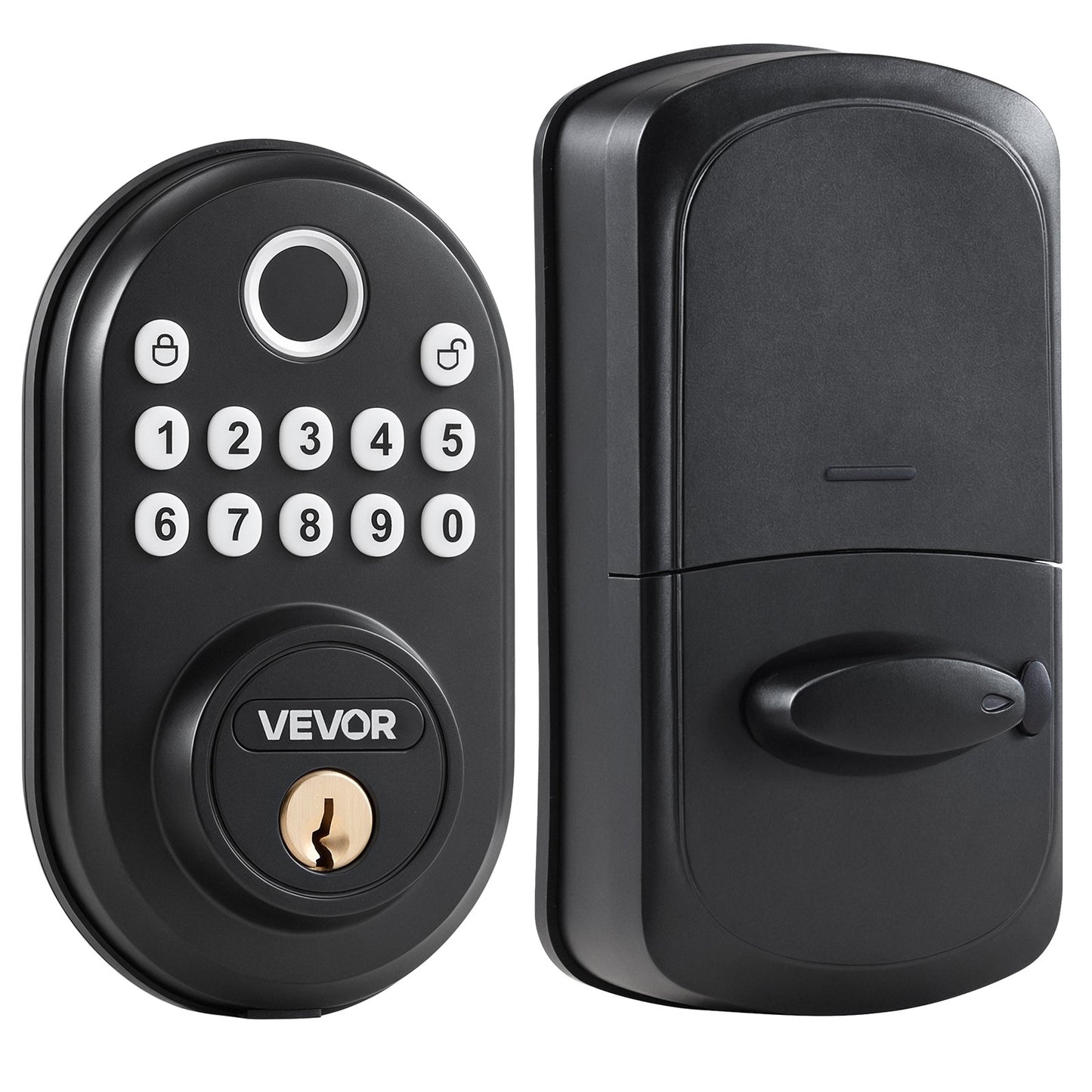 Fingerprint Door Lock Keyless Entry Door Lock Password And Key Unlock