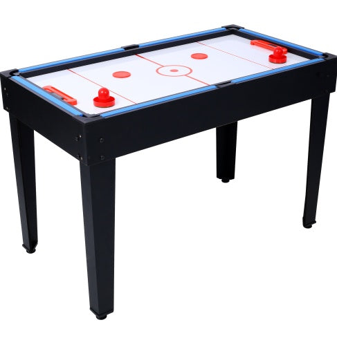 5-in-1 Multi-Game Table - Billiards, Push Hockey  Foosball  Ping Pong, And Basketball Black Blue