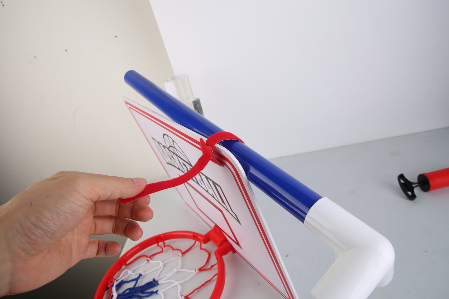 1Set Kids Basketball Game Set With 2 Balls Adjustable Height Basketball Hoop Arcade Game Indoor Outdoor Toys For Boys Girls Aged 3 To 12