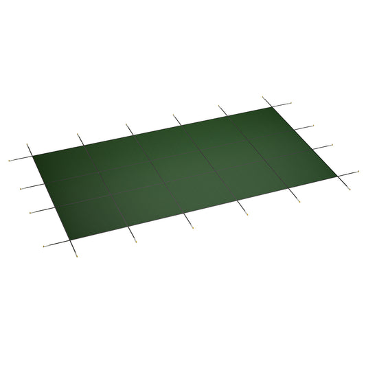 Inground Pool Safety Cover, Rectangle Winter Pool Cover,for Swimming Pools,UV Protection Tarp Waterproof,Green