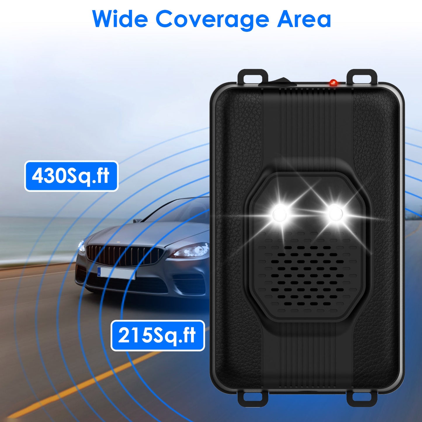 2 Pack Under Hood Ultrasonic Rodent Repeller Rodent Control Deterrent Chaser Blocker For Vehicle Indoor With Strobe Light 3 Power Supplies