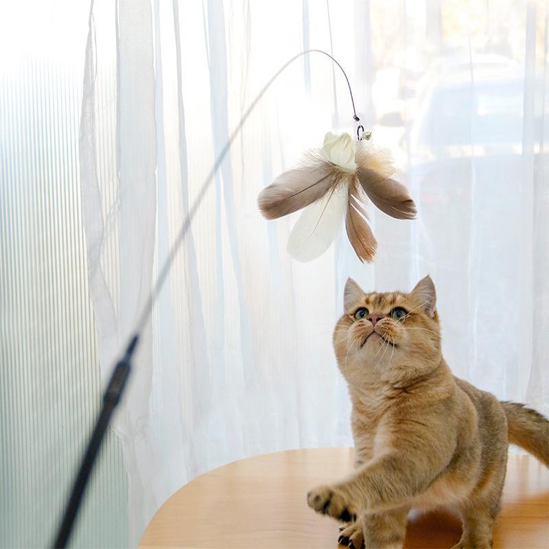 Retractable Laser Cat Stick Toys Cat Toy BallsKitten Playing Cat Laser Wand  ABS  PPMaterial   Safe And None Toxic, Universal interactive Toy