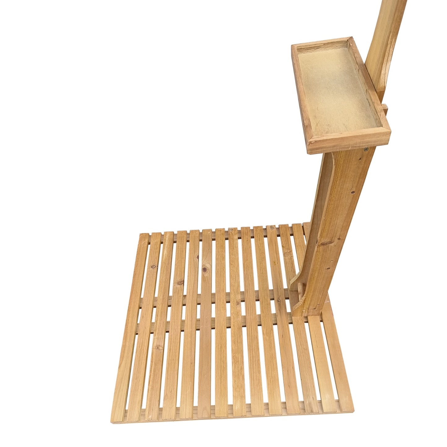 Wooden Outdoor Garden Pool Shower With Chassis Board For Swimming Pool, Patio, Terrace