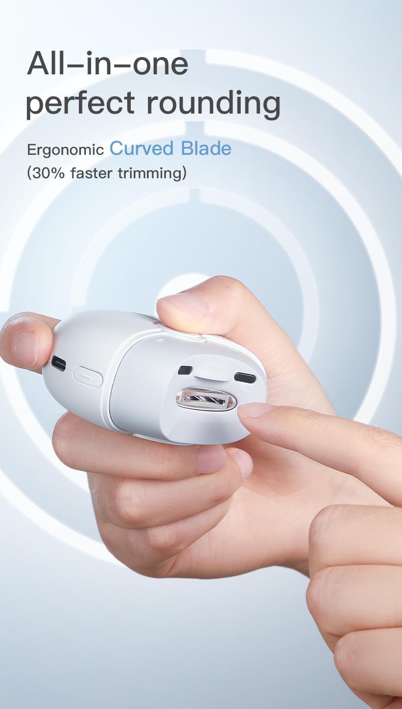 Electric Nail Clippers-LED Soft Light & Multi-function