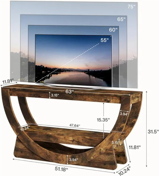 Modern TV Stand For Televisions Up To 75 Inches