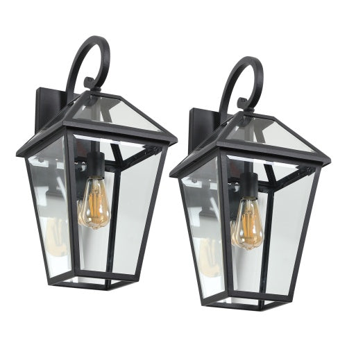 Modern Outdoor Waterproof Wall Lights Support Many Types of Bulbs 2 Packs