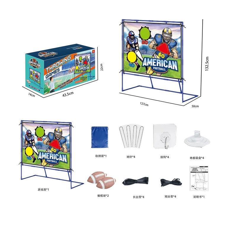 Rugby Football Cloth Belt Rack Throwing Game