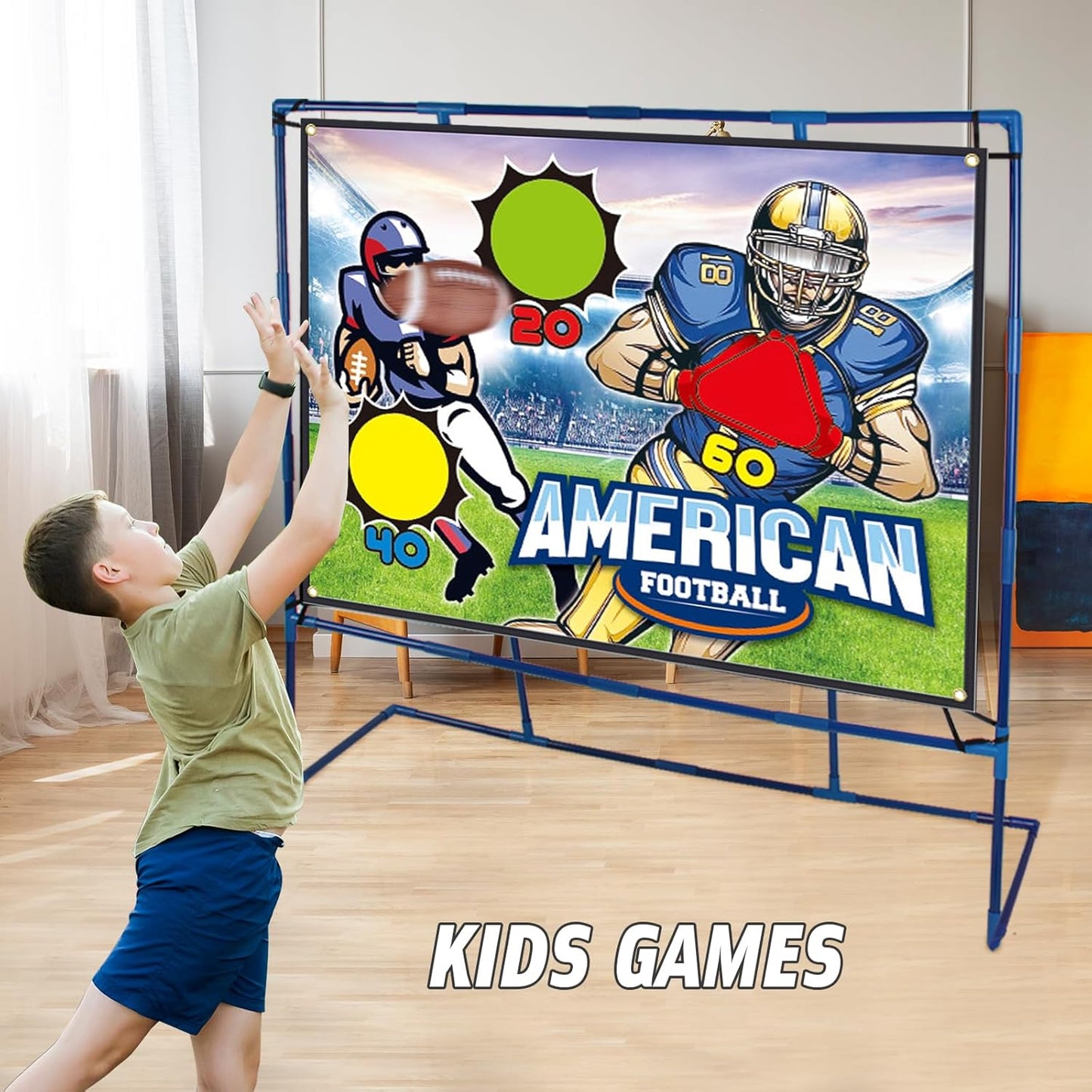 Rugby Football Cloth Belt Rack Throwing Game