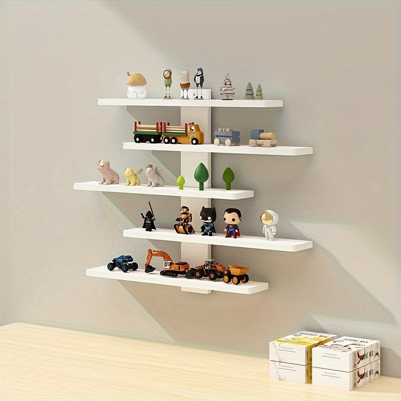 Available In White And Black, Five-layer Wall-mounted Storage Rack