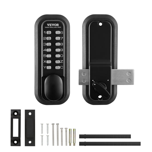 Vevor electronic door lock set with components on a white background