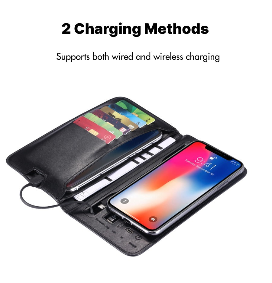 The Charging Wallet Is An Indispensable And Versatile Companion For Everyday Travel. With A Built-in Charging Module, The Battery Life Of The Mobile Phone Is Worry-free.