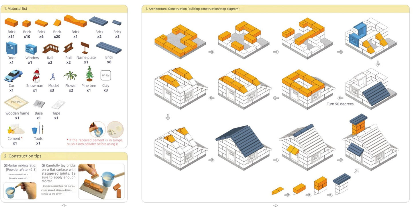Children's Puzzle Toy Snow House Holiday Gift Box