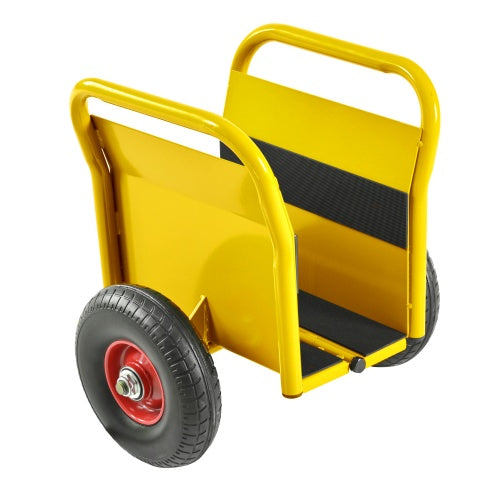 All-terrain Movement With Heavy Panel Cart, Flat Cart, Two Nice Handles, 10 Inch Solid Rubber Tires, Overweight 1000 Pounds, Heavy Duty Drywall And Door Material