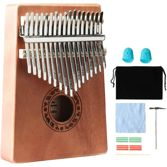 Thumb Piano 17 Keys, Portable Mbira Finger Piano Gifts For Adults Music Instrument Thumb Pianos