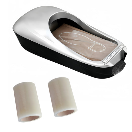 Automatic Shoe Cover Dispenser - Disposable Non-slip Shoe Cover For Safe Indoor Environments, Available In White And Silver, Suitable For All Sizes, And Comes With Two Rolls Of Shoe Film