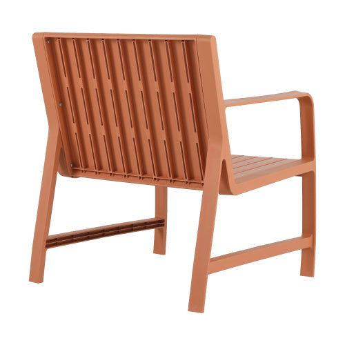 2-Piece Indoo Outdoor Furniture Set 1 Chairs & 1 Coffee Tables Waterproof PP Material - Easy Assembly Patio Conversation Set