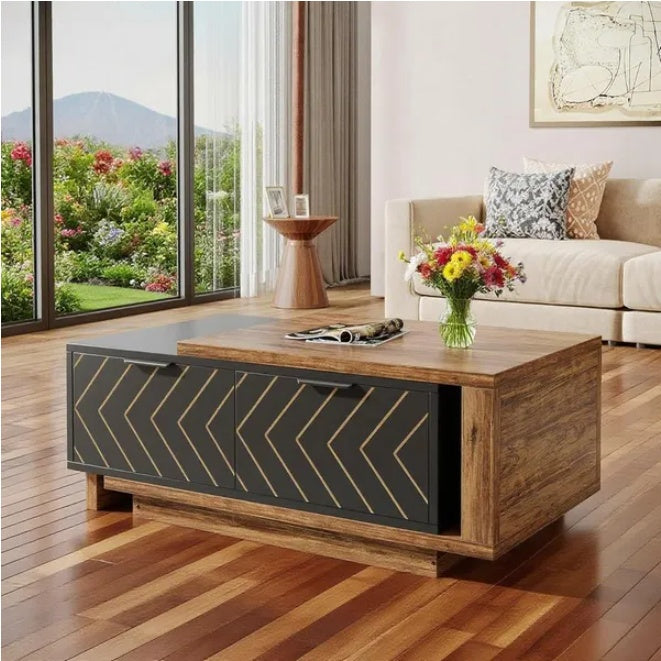 Modern Wooden Coffee Accent Table