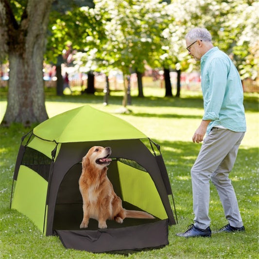 Green Pet Camping Tent
