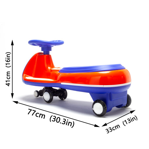 12V Battery Electric Twist Car For Kids - Dual Drive Separated Motors, One-Key Start & Bluetooth Central Control, Early Education Function English Stories Dynamic Children's Songs, LED Controllable