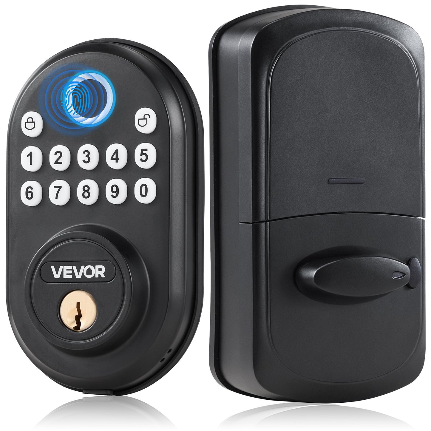 Fingerprint Door Lock Keyless Entry Door Lock Password And Key Unlock