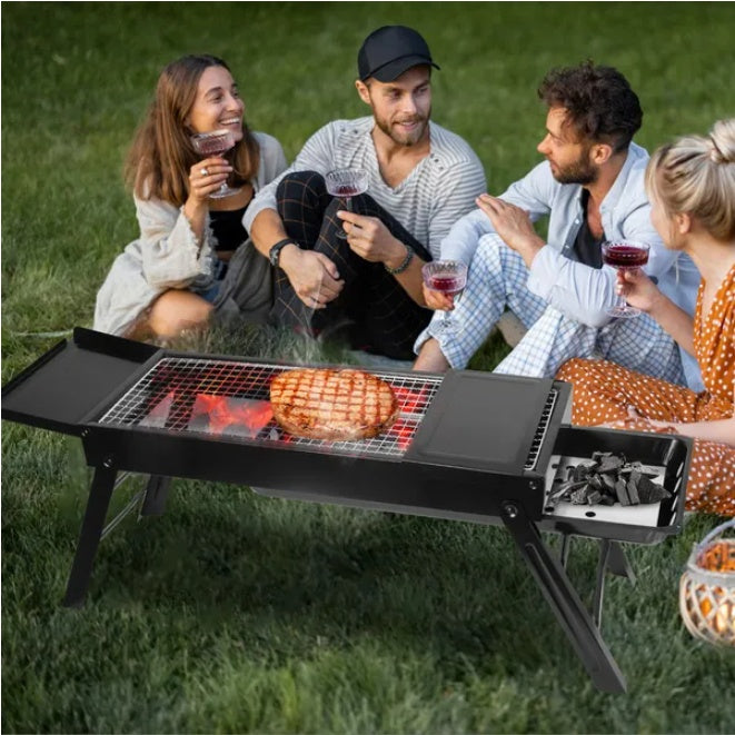 Portable And Easy To Install Stainless Steel Grill With Storage Net