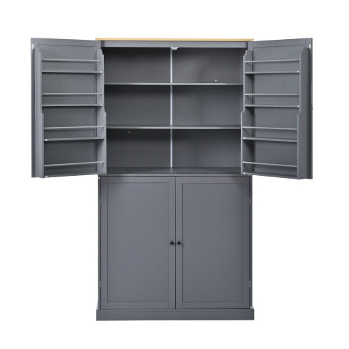 40.2x20x71.3 Inches Tall Freestanding Kitchen Pantry Large Cabinet Storage Cabinet