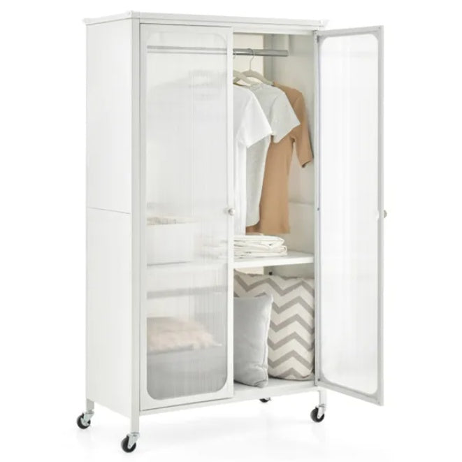 Modern Mobile Closet Armoire