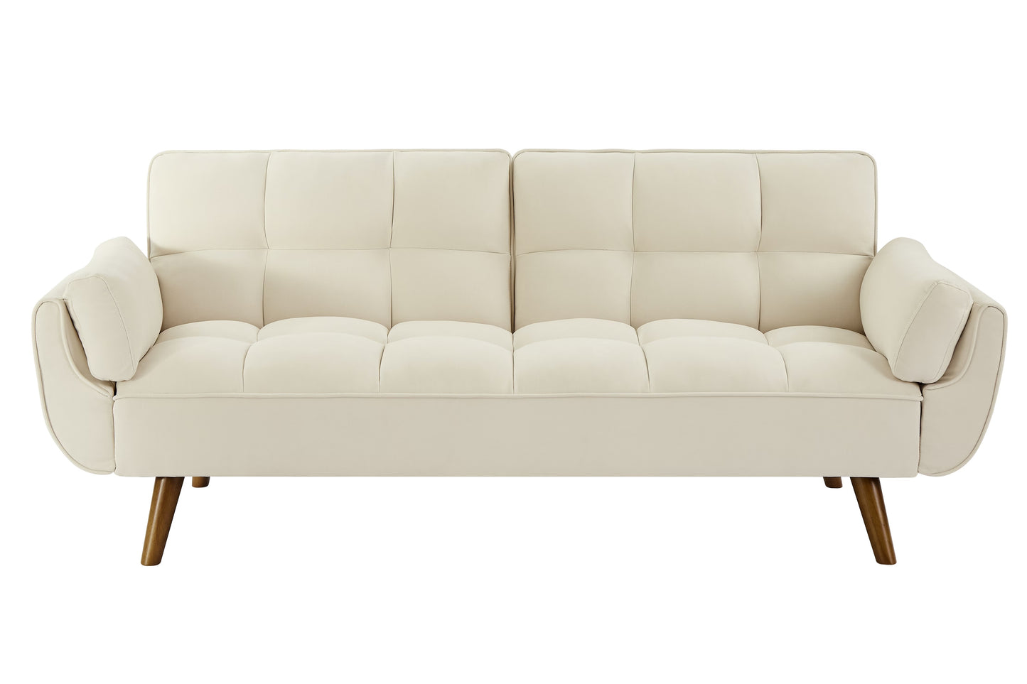 2064 Beige Sofa Bed Folding Living Room Home Decor Furniture