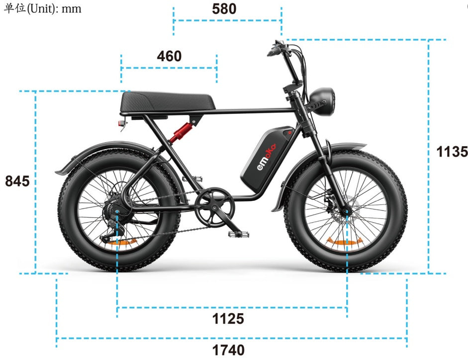 C91 - 20 Inch 20A Electric Bike Different Style Vintage, Classic, Motorcycle Style