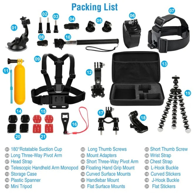 26 In 1 Camera Accessories Kit Fit