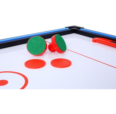 5-in-1 Multi-Game Table - Billiards, Push Hockey  Foosball  Ping Pong, And Basketball Black Blue