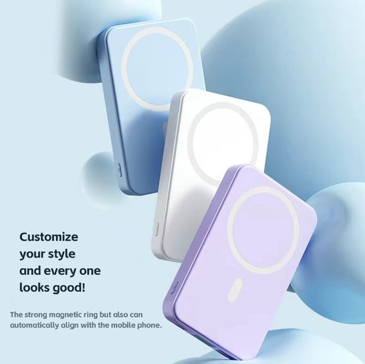 Power Bank Magnetic Portable Wireless Fast Charger 10000mAh Type - C Cable LED Display 22.5W PD Fast Charging Lighting Mag-Safe Battery Pack For IPhone 15 14 13 12 Mini Pro Pro Max Devices Digital