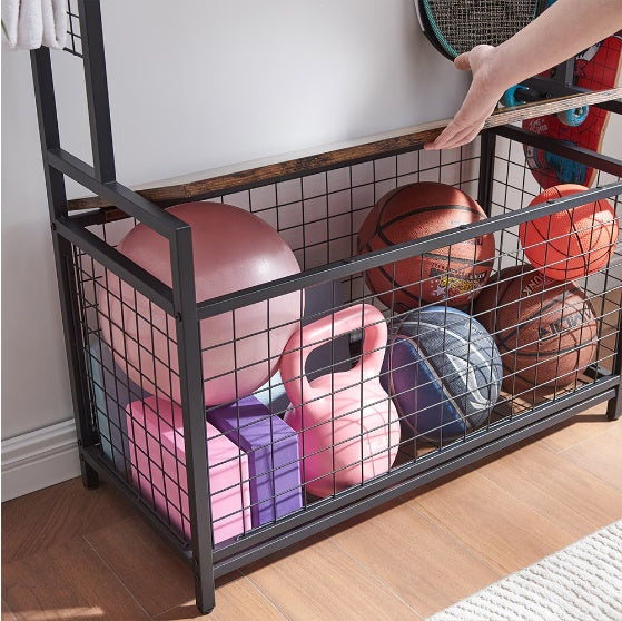 Garage Sports Equipment Storage Rack