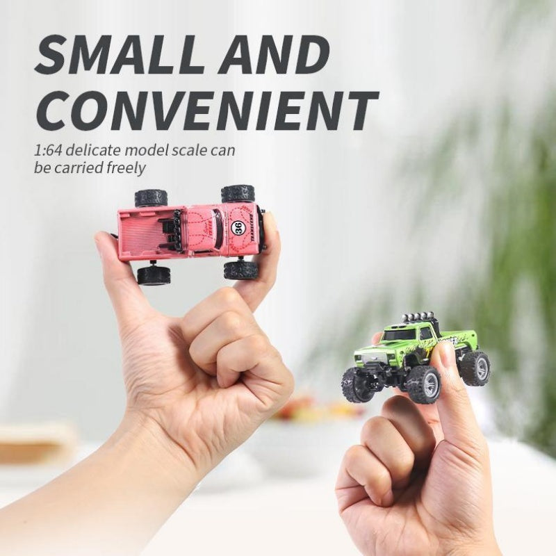 1 In 64 Mini RC Buggy With Detachable Trailer Box With Controller Kids Best Toy Gift Outdoor Impact Resistant RC Toy Car