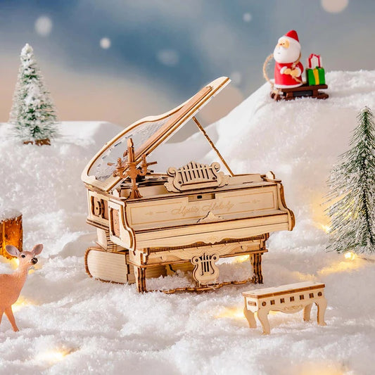 ROKR Magic Piano Mechanical Music Box 3D Wooden Puzzle