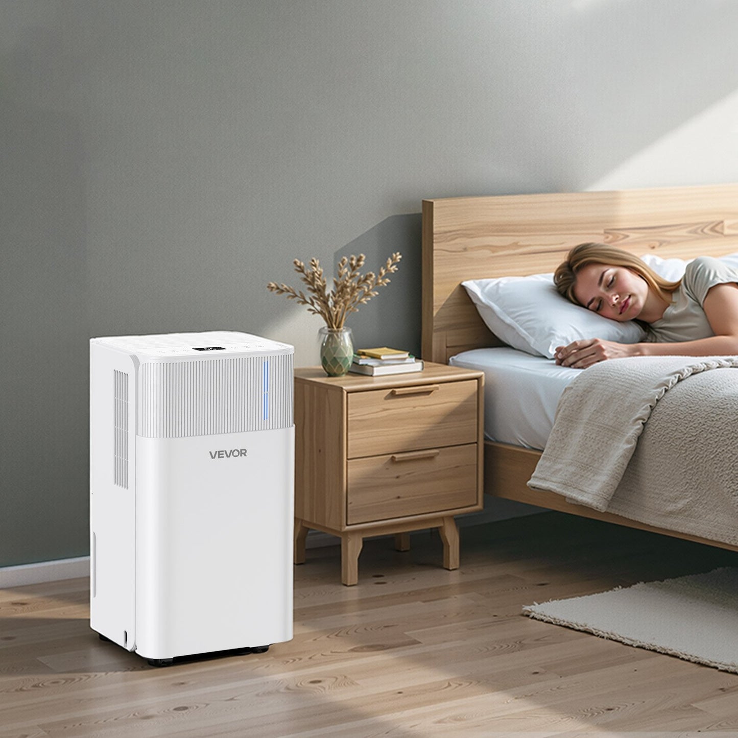 30 Pints Dehumidifier For Home And Basement Smart Humidity Low Noise For Room