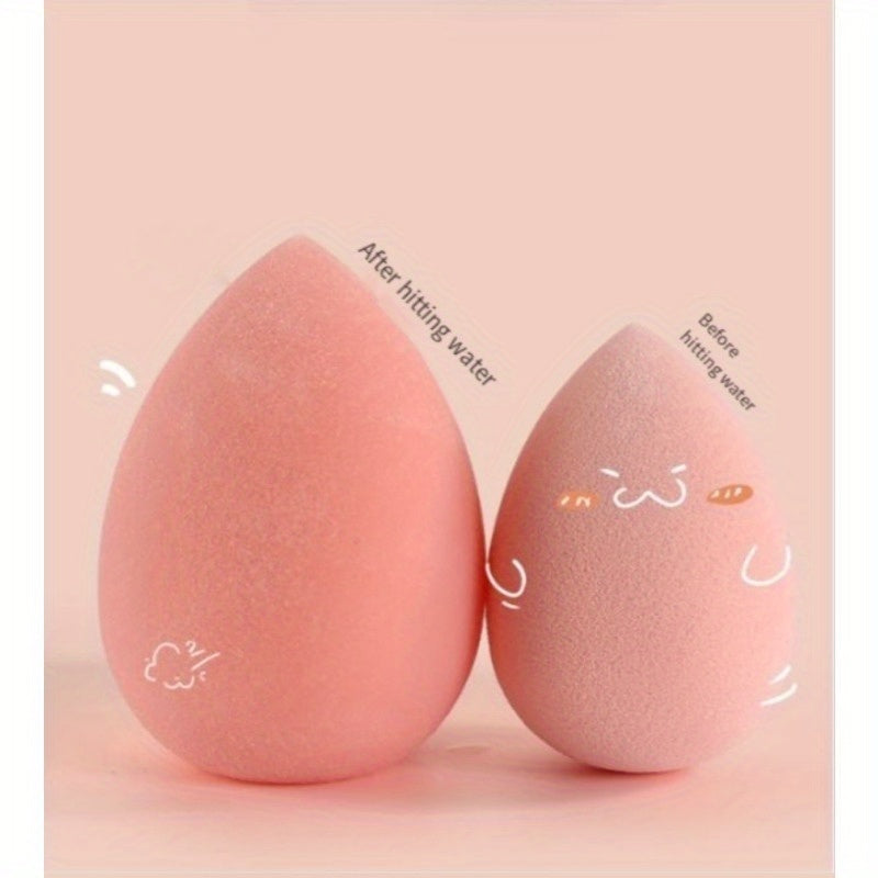 Beauty Egg Drop Gourd Diagonal Cut Powder Puff Super Soft And Snug, Makeup Egg Mushroom Head Set