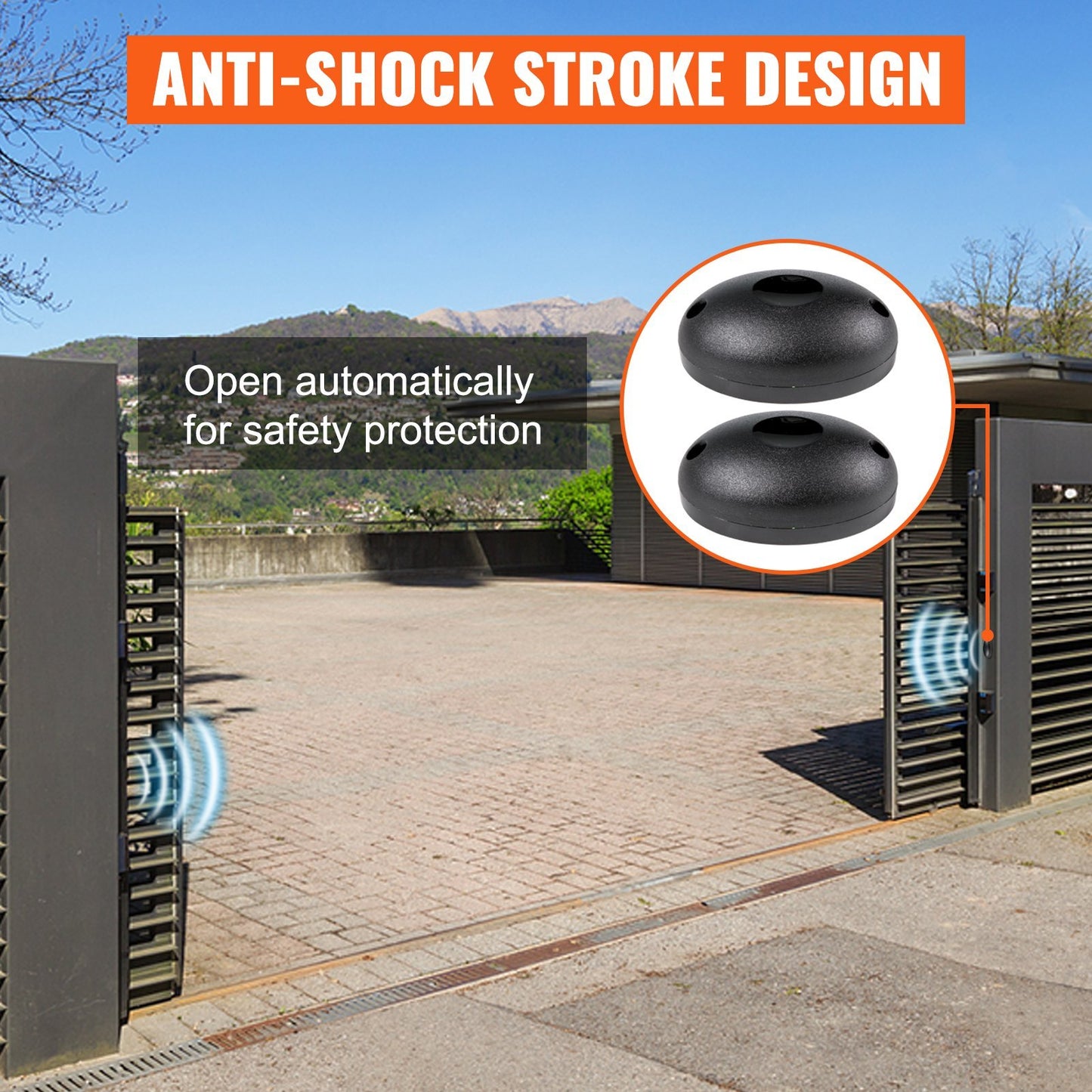 3300lbs Automatic Sliding Gate Opener Driveway Operator Infrared Sensor