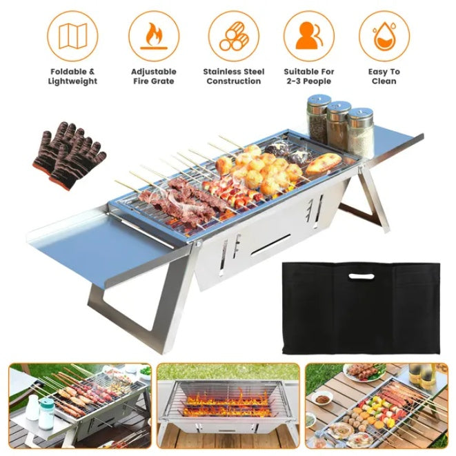 3 In 1 Foldable Charcoal Grill