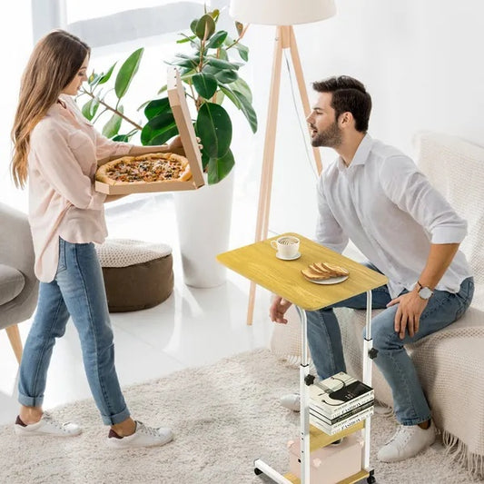 C Side Table Laptop Table Small Slim Snack Side Table For Couch Bed Sofa For Small Spaces Living Room Bedroom